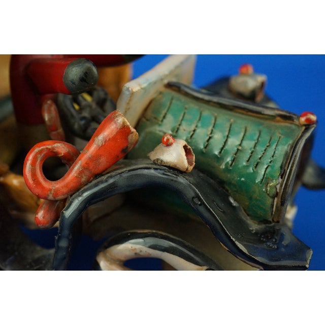 Ceramic Car by Signorelli, Rome, Italy, 1940s For Sale - Image 12 of 18