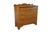 19th-century Victorian chest of drawers, constructed from solid walnut wood, showcasing a warm, honey-toned finish that...