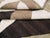 Vintage Turkish 3rd quarter of the 20th century Kilim in browns, caramel and ivory