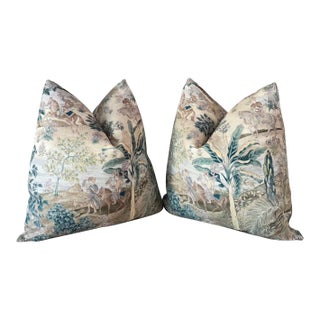 Gp&j Baker Scenic Asian Designer Throw Pillows For Sale