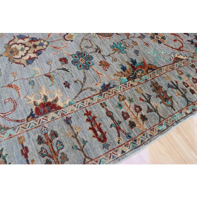 Textile Persian Ziegler Sultanabad Rug – 4'1" X 6'1" For Sale - Image 7 of 8