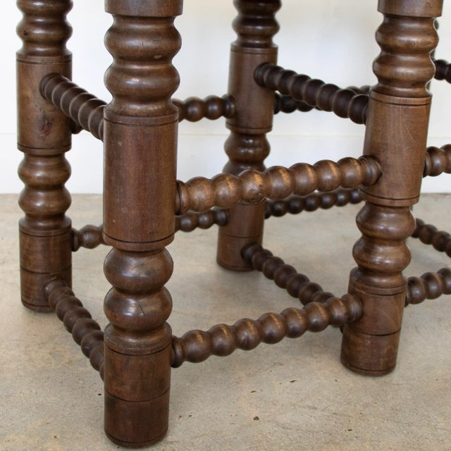 Brown 1940s French Oak Coffee Table in the Style of Charles Dudouyt For Sale - Image 8 of 11