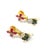 Gemstone Bochic “Orient” Ruby, Emerald & South Sea Pearls Earrings In 18K Gold & Silver - a pair For Sale - Image 7 of 10