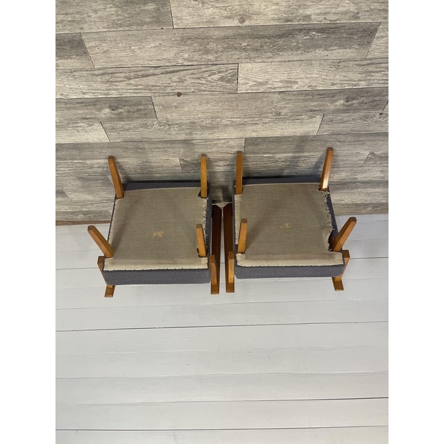 Vintage Chairs and Hocker by Tatra Nabytok, Czech Republic, 1970, Set of 3 For Sale - Image 3 of 9