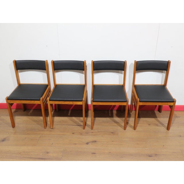 Mid Century Modern Vintage Teak Gangso Mobler Dining Chairs X 4 For Sale - Image 10 of 11