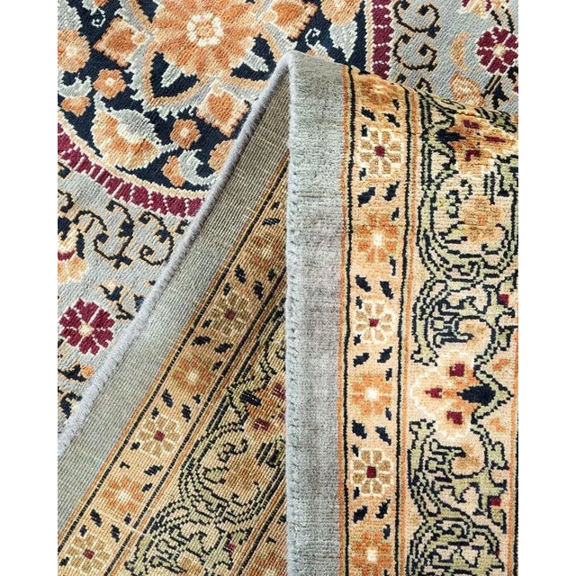 Mogul, One-of-a-Kind Hand-Knotted Area Rug in Gray, 8' 2" x 10' 1" For Sale In New York - Image 6 of 8
