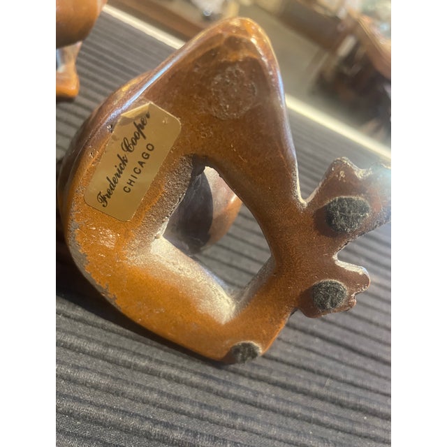 Frederick Cooper Original Bronze Sculpture Pair Frogs by Frederick Cooper For Sale - Image 4 of 7