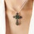 Not Yet Made - Made To Order Art Deco-Inspired Emerald Diamond Cross Brooch Cum Pendant- Best for Gifting For Sale - Image 5 of 14