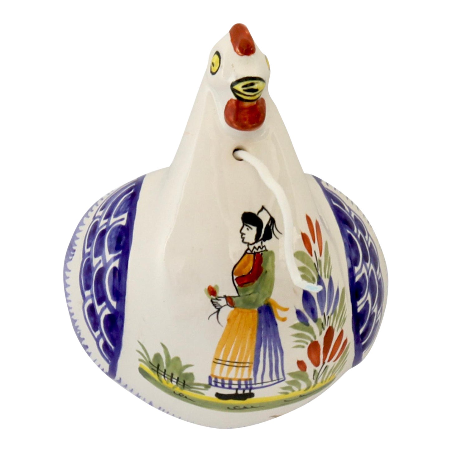 Quimper Hen Wall Mount String Holder Chairish