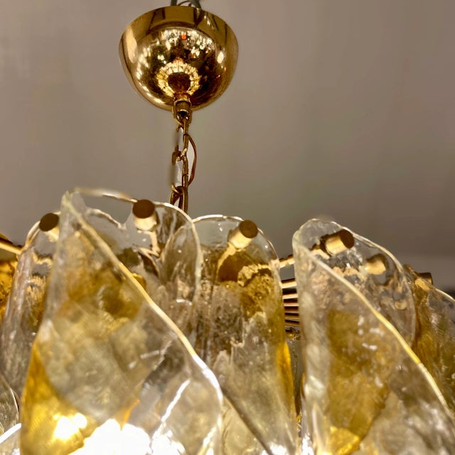 Gold Torciglioni Hanging Light from AV Mazzega, 1970s For Sale - Image 8 of 13