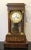 Wood Antique French Empire Wood and Brass Clock For Sale - Image 7 of 7