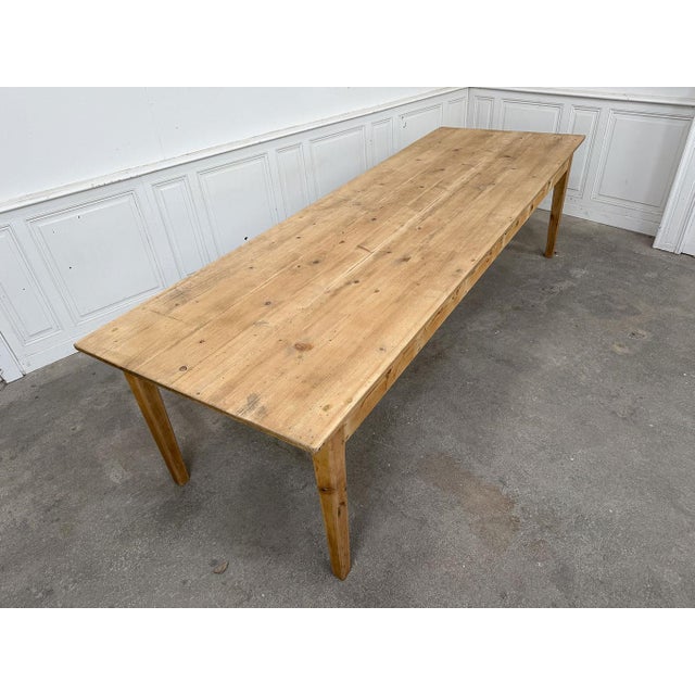 Large Fir Table, 1940s For Sale - Image 4 of 9