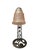 1930s Wrought Iron and Molded Glass Table Lamp, 1930s For Sale - Image 5 of 7