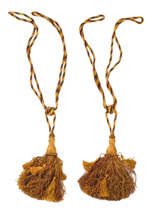 1980s Curtain Tie-Backs - a Pair