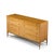 Wood Paul McCobb for Calvin Mid Century Mahogany and Brass X Base Lowboy Dresser For Sale - Image 7 of 8