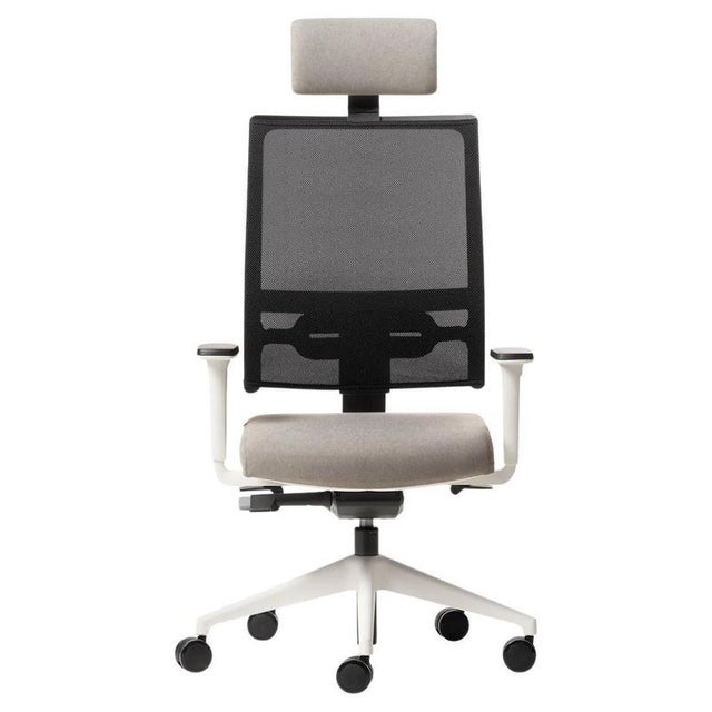 Honey Up High Backrest Managerial Armchair by Quinti Sedute For Sale - Image 9 of 9