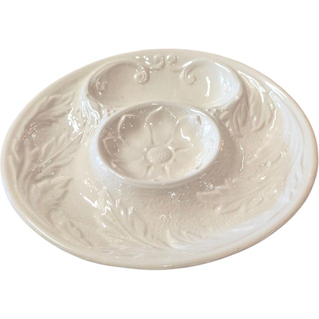 French majolica artichoke plates measure 9.75 inches and have a nice deep sauce well. Selling 1 but have 15 more!