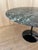 1980s Round Tulip Table with Green Alpine Marble Top by Eero Saarinen for Knoll Inc. / Knoll International, 1980s For Sale - Image 5 of 13