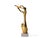 Abstract Brass Musician Sculpture on Travertine Base, 1980s For Sale - Image 11 of 11