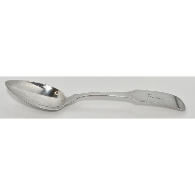 Early 19th Century Early 19th Century Coin Silver Serving Spoon by G.C.Howe - For Sale - Image 5 of 7