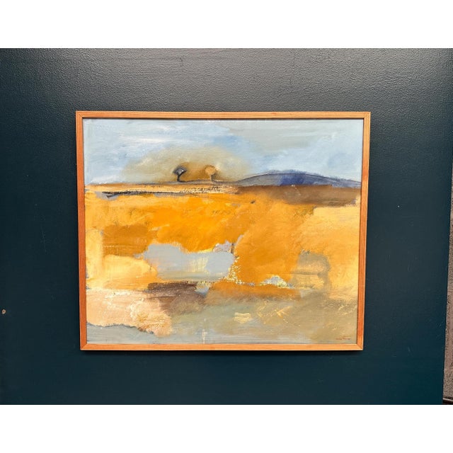 Peter Prütz, Landskapskomposition, 1950s, Oil Painting on Panel, Framed For Sale - Image 7 of 10