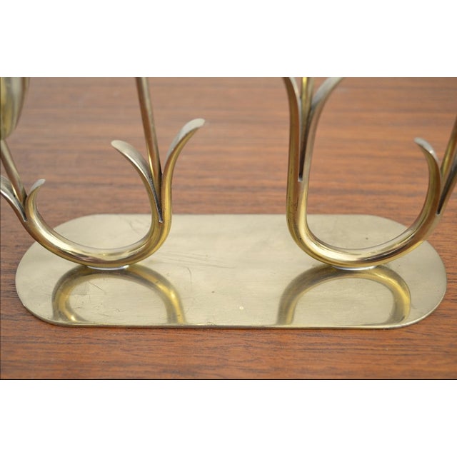 Four-Armed Brass Candleholder by Gunnar Ander for Ystad Metall, Sweden, 1960s For Sale - Image 4 of 8