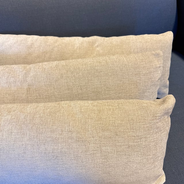 Bespoke Light Neutral Woven Accent Pillows, Set of Three For Sale In San Francisco - Image 6 of 12