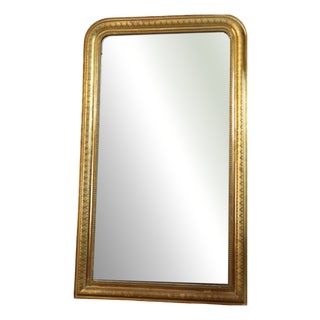 Large Louis Philippe Giltwood Mirror, 1800s For Sale
