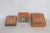 Brown Mid 20th Century Chinoiserie Boxed Set of 6 Square Coasters Chinese Ancestor Portrait Motif For Sale - Image 8 of 15