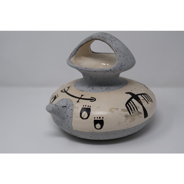 Signed Betty Selby Figural Vase & Japanese Tokoname Ring-Form Sake Vessel — Set of 2 For Sale - Image 4 of 18