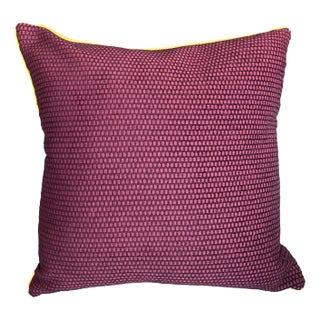 Purple Woven Throw Pillow Cover For Sale