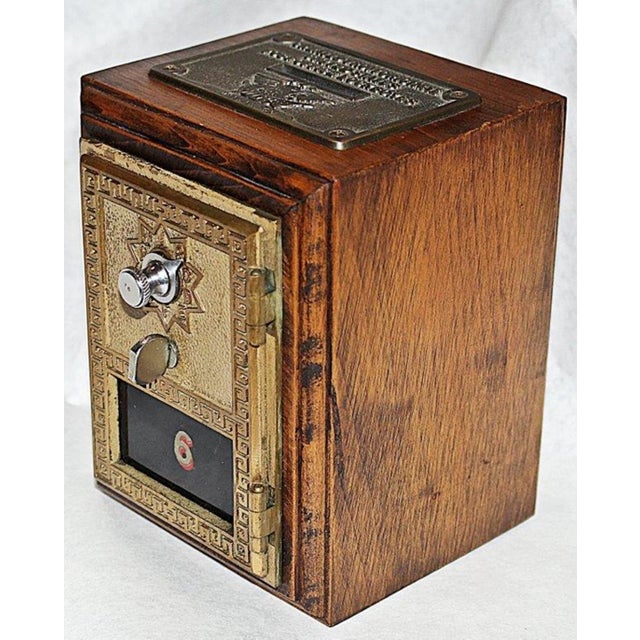 Antique Post Office Box Bank Chairish