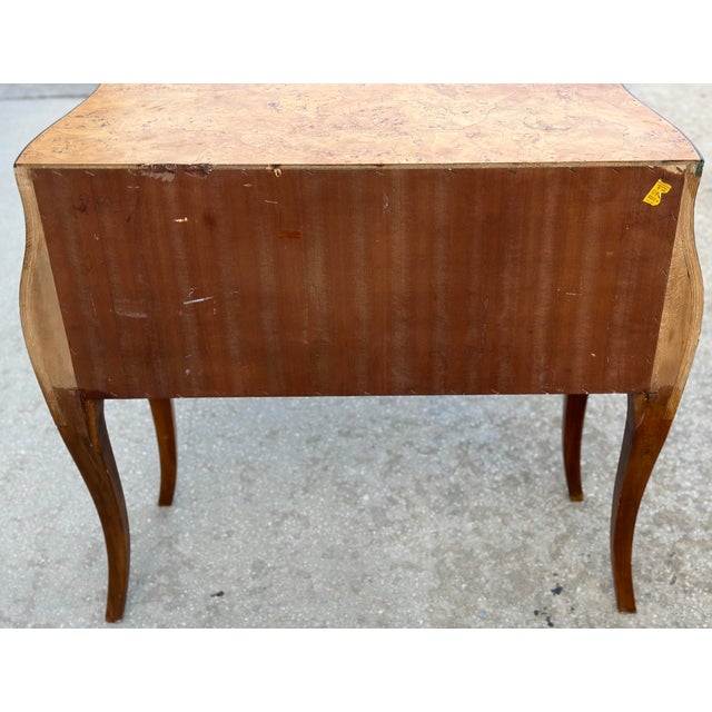 Mid 20th Century Mid 20th Century Italian Olive Wood Hall Bombe Chest For Sale - Image 5 of 11