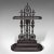 This is a vintage decorative stick stand. An English, wrought iron hallway umbrella rack, dating to the late Art Deco...