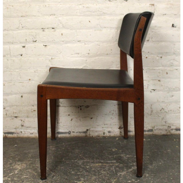Bramin Møbler Mid 20th Century Set of Six Teak Chairs Attributed to Bramin Mobler - Made in Denmark For Sale - Image 4 of 13