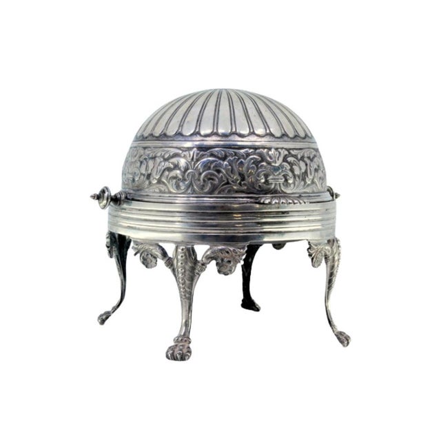 Butter Dish in Gummed Silver For Sale - Image 10 of 10