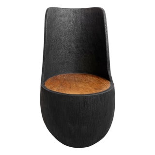 Vintage Organic Modern Coconut Palm Chair For Sale