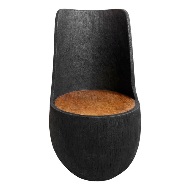 Vintage Organic Modern Coconut Palm Chair For Sale