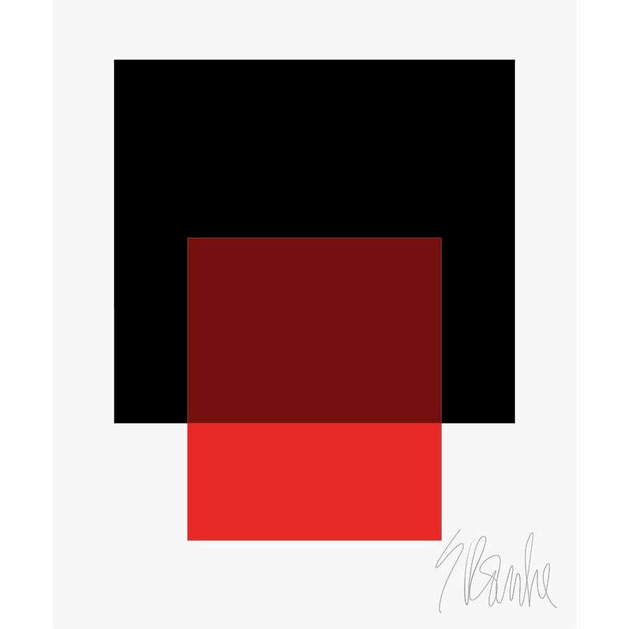 The Interaction of Black and Red Fine Art Print 40" X 50" by Liz Roache Chairish