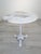 Marble Table on Whitewashed Cast Iron Leg For Sale - Image 9 of 12
