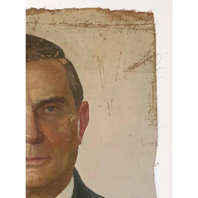 Realism Soviet Era Oil Painting: Ukrainian Politician Portrait, Igor Artist 98-70 For Sale - Image 3 of 6