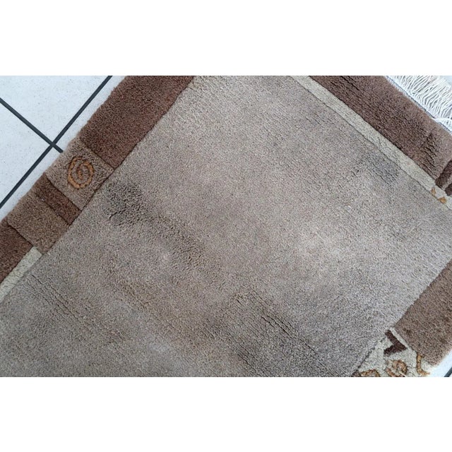 1970s Handmade Vintage Tibetan Khaden Rug 2.4' X 4.5' For Sale - Image 9 of 11