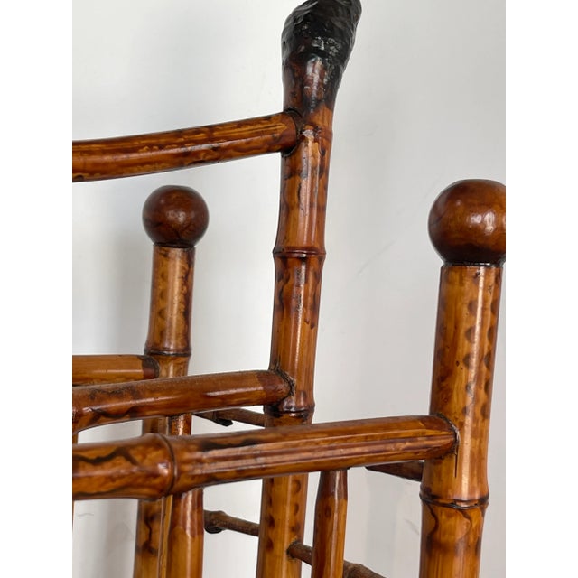 English Tortoiseshell Root Bamboo Magazine Holder, c.1900 For Sale In West Palm - Image 6 of 11