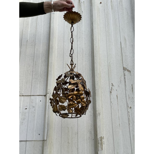 Brass Chandelier, 1950s For Sale - Image 13 of 15