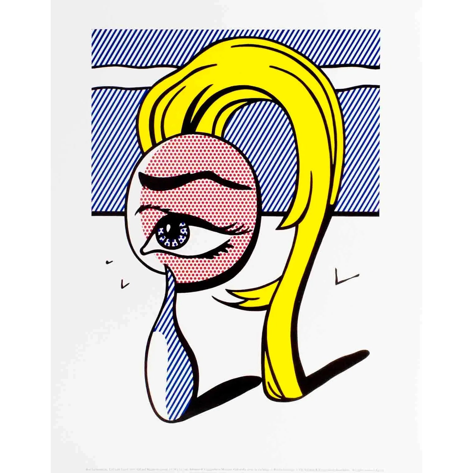 Late 20th Century Roy Lichtenstein Girl With Tear i