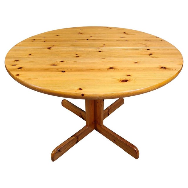 Pine Wood Dining Table in the style of Rainer Daumiller, 1970s For Sale - Image 14 of 14