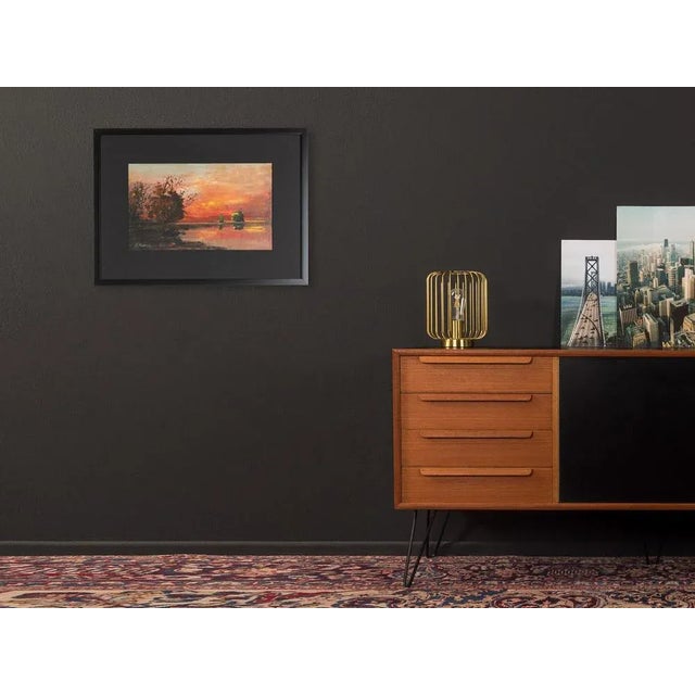 Orange Fred Nömeier, Flusslandschaft II, Oil on Linen For Sale - Image 8 of 10