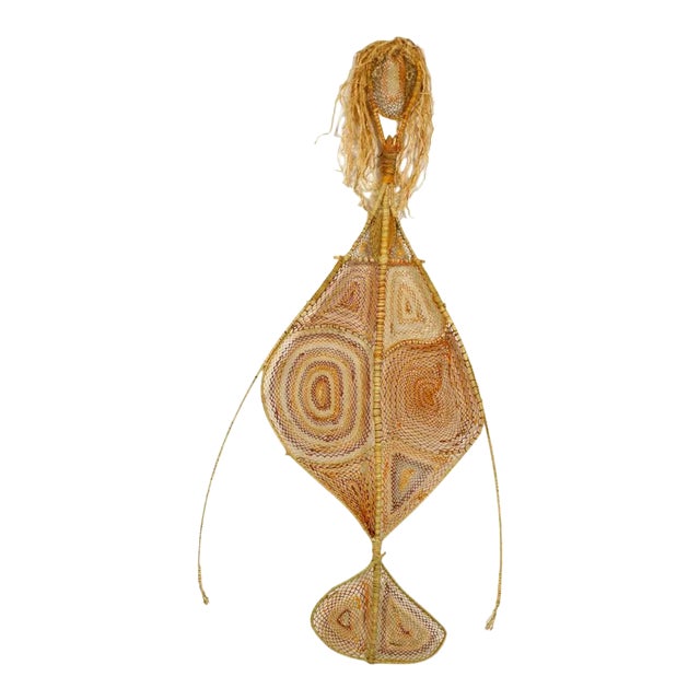 Australian Aboriginal Yawkyawk Fiber Sculpture For Sale