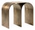 Gold Arch Stool with Brass Finish by Pietro Franceschini For Sale