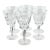 Vintage Waterford Cut Crystal “Ashling” Design Claret Wine Glasses- Set of 7 For Sale